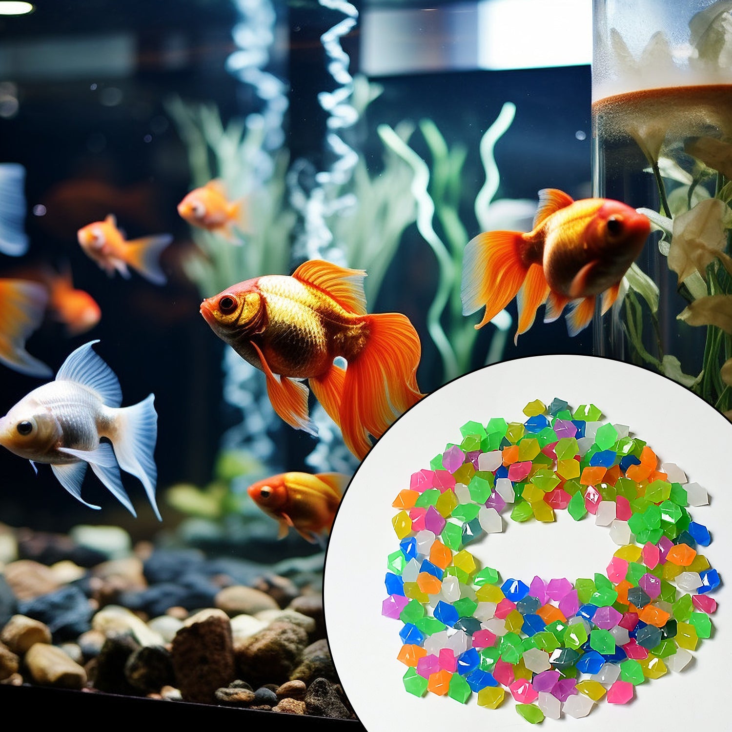 Multi-Color Decorative Stone for Garden / Lawn / Aquarium Fish Tank Gravel / Flower Pots Decoration Pebbles for Fish Bowl & All Purpose Attractive Stone Set Multi-Color Decorative Stone for Garden / Lawn / Aquarium Fish Tank Gravel / Flower Pots Decoration Pebbles for Fish Bowl & All Purpose Attractive Stone Set